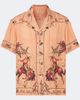 Bode Bode Bronco printed silk baseball shirt - 1