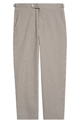 Bode Bode Café Stripe Seersucker Trousers