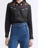 Bode Bode Checkers Embroidered Western Snap-Up Shirt - 1