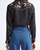 Bode Bode Checkers Embroidered Western Snap-Up Shirt - 2
