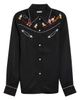 Bode Bode Checkers Embroidered Western Snap-Up Shirt - 5