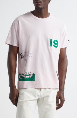 Bode Bode Cobra Graphic Pocket T-Shirt