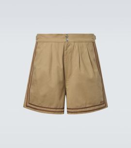 Bode Bode Cotton twill Bermuda shorts