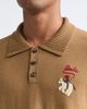 Bode Bode Cowboy Appliqué Merino Wool Polo Sweater - 4