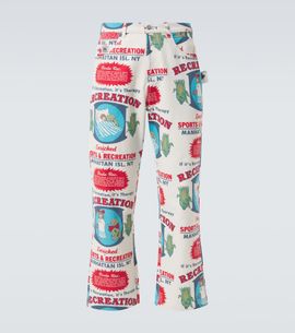 Bode Bode Enrichment Knolly Brook cotton straight pants