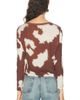 BODE BODE Featherweight Cow Print Long Sleeve Tee - 3