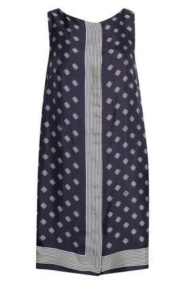 Bode Bode Foyer Diamond Print Silk Minidress