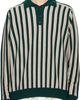 Bode Bode Green & Off-White Hogan Stripe Polo - 1