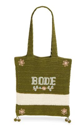 Bode Bode Marsh Beaded Crochet Tote