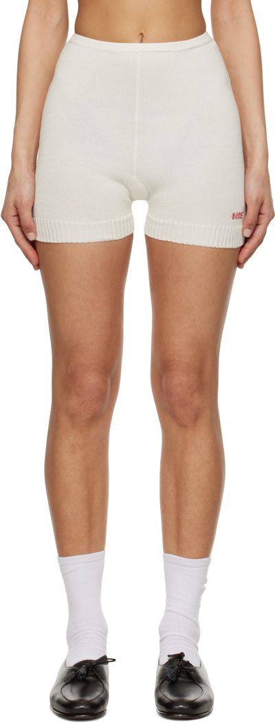 Bode Bode Off-White Meringue Shorts