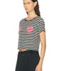 BODE BODE Rib Stripe Heart Tee - 2