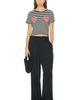 BODE BODE Rib Stripe Heart Tee - 4