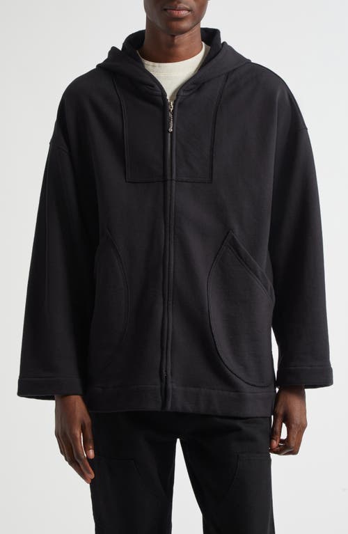 Bode Bode Sideline Cotton Zip-Up Hoodie