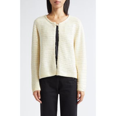 Bode Bode Spotlight Sequin Virgin Wool Swing Cardigan