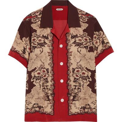 Bode Bode Storybook Silk Camp Shirt