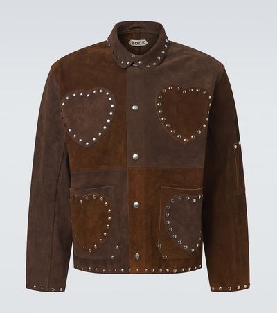 Bode Bode Studded suede jacket