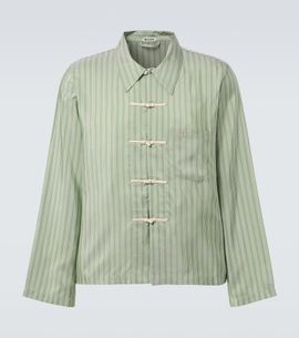 Bode Bode Sylvan striped silk shirt