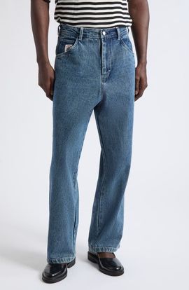 Bode Bode Washed Denim Knolly Brook Carpenter Trousers