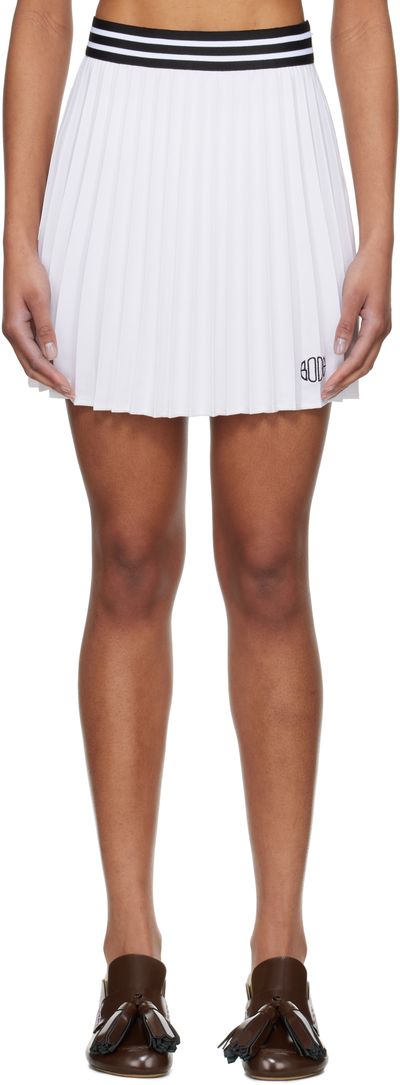 Bode Bode White Court Miniskirt