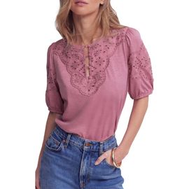 Boden Boden Ada Eyelet Embroidery Knit Top