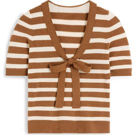 Boden Boden Bow Neck Sweater Knit T-Shirt