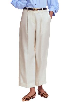 Boden Boden Chiswick Crop Linen Pants