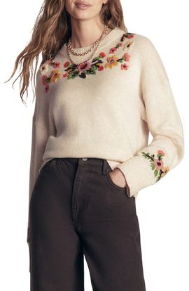 Boden Boden Ella Embroidered Sweater