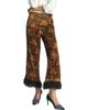 Boden Boden Faux Feather Trim Floral Jacquard Trousers - 1