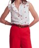 Boden Boden Isabel Embroidered Linen Sleeveless Button-Up Shirt - 1