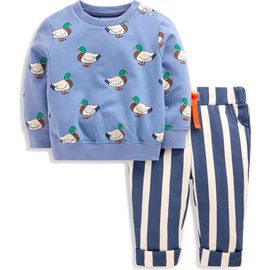 Boden Boden Kids' Ducks Sweatshirt and Joggers Set