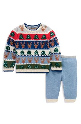 Boden Boden Kids' Fair Isle Knitted Play Set