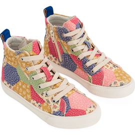 Boden Boden Kids' Patchwork High Top Sneaker