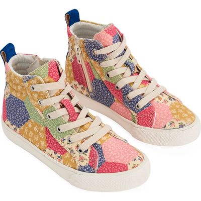 Boden Boden Kids' Patchwork High Top Sneaker