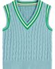 Boden Boden Maeve Cable Knit V-Neck Sweater Vest - 3