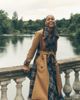 Boden Boden Plaid Accent Double Breasted Cotton Trench Coat - 4