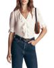 Boden Boden Ruffle V-Neck Lace Top - 1
