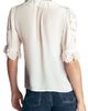 Boden Boden Ruffle V-Neck Lace Top - 2