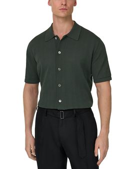 Boggi Milano Boggi Milano Knit Polo Collar Shirt