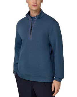Boggi Milano Boggi Milano Lightweight Scuba Half Zip Sweatshirt