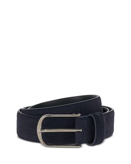Boggi Milano Boggi Milano Men's Flower Print Suede Belt