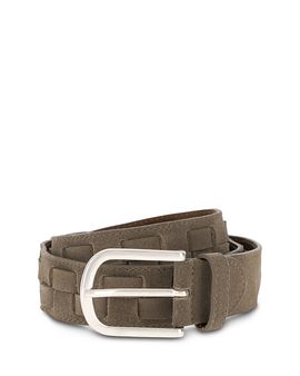 Boggi Milano Boggi Milano Men's Suede Braided Belt
