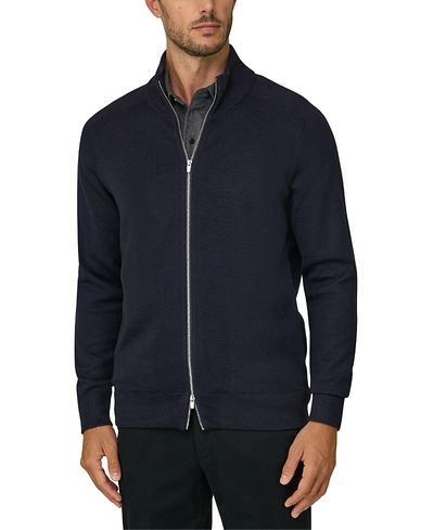 Boggi Milano Boggi Milano Merino Wool Blend Wooltech Full-Zip Jumper