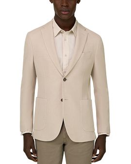 Boggi Milano Boggi Milano Regular Fit Micro Texture Crepe Blazer