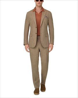 Boggi Milano Boggi Milano Regular Fit Pure Linen Suit