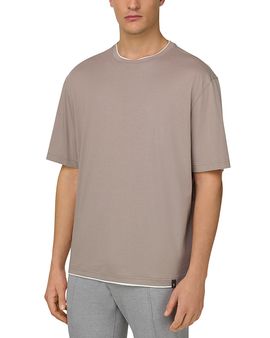 Boggi Milano Boggi Milano Relaxed Fit Pima Cotton Crewneck T-Shirt