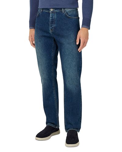 Boggi Milano Boggi Milano Straight Fit Jeans in Dark Blue