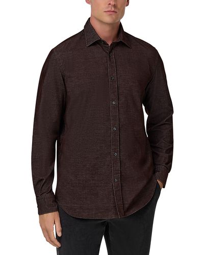 Boggi Milano Boggi Milano Yarn Dye Velvet Shirt