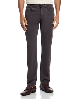 Boglioli Boglioli Cotton & Tencel Garment Dye Slim Fit Five Pocket Pants