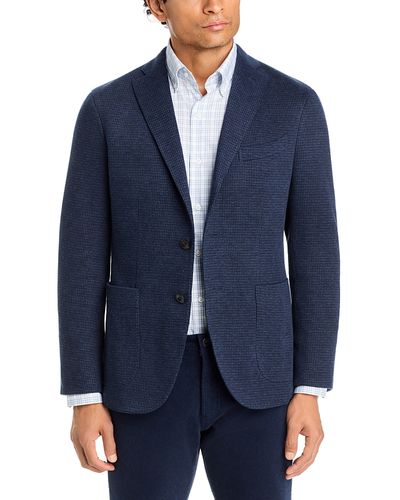 Boglioli Boglioli Cotton Blend Micro Houndstooth Jersey Jacket
