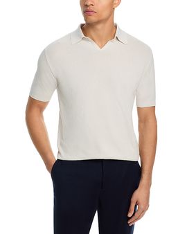 Boglioli Boglioli Garment Dye Pique Knit Johnny Collar Polo